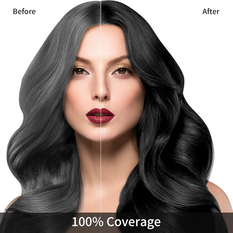 3-in-1 Instant Black Hair-Dye Shampoo