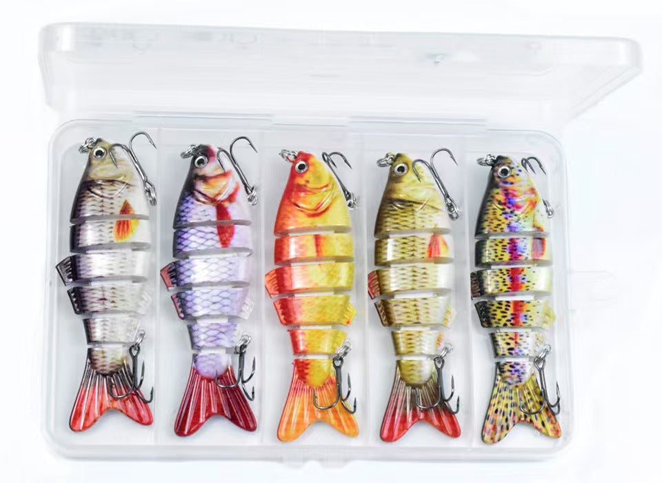 6-Segment Lifelike Fishing Lures